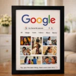 Custom Google Search Photo Frame Personalized Photo Collage Gift