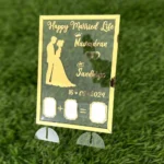 Custom Wedding Fingerprint Acrylic Frame Personalized Couple Wedding Gift