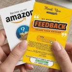 Customer Review Cards Front and Back Print Amazon Feedback Card Design