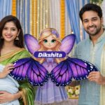Customized Baby Name Revealing Board Butterfly Theme Baby Name Announcement Board