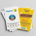 Flipkart Customer Review Card Front and Back Print Feedback Request Card