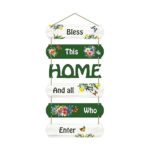 Home Decorative Welcome Wall Art Pine Wood Wall Hanging for Living Room Entrance Decoration